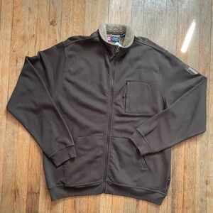 Vintage 90's Chaps Ralph Lauren Men's Brown Sweatshirt Jacket - Size XL - NWT